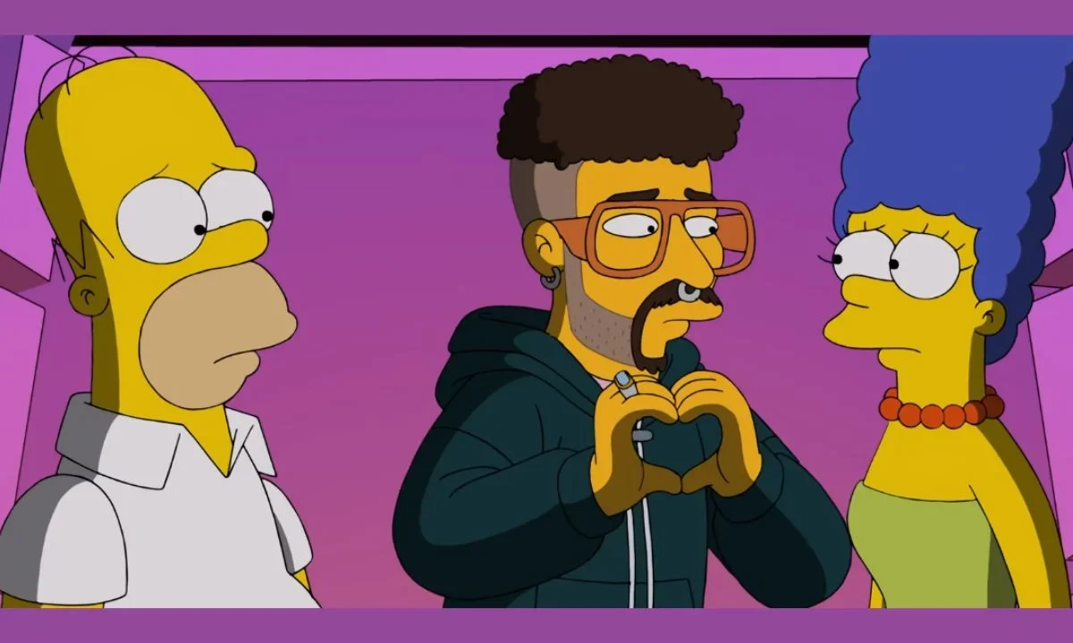 Los Simpson enviaron un mensaje de felicitación a Bad Bunny previo a su presentación en el Super Bowl