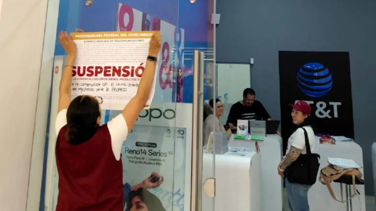 Profeco suspende operaciones en tres establecimientos de AT&T