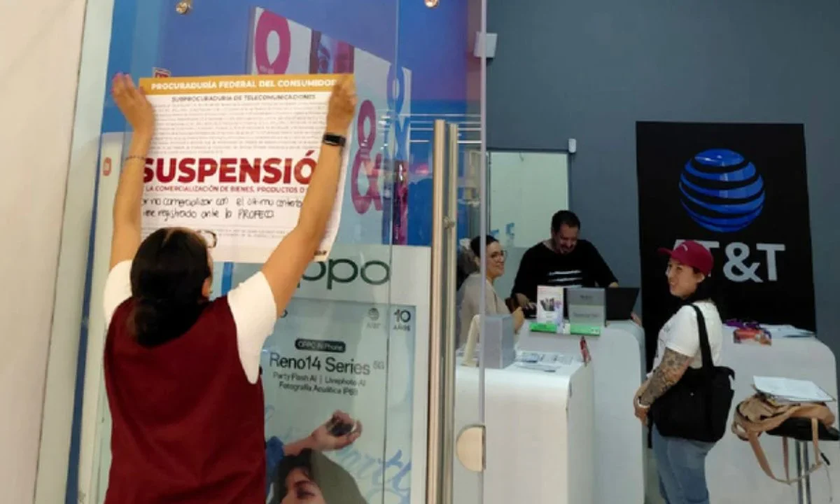 Profeco suspende operaciones en tres establecimientos de AT&T