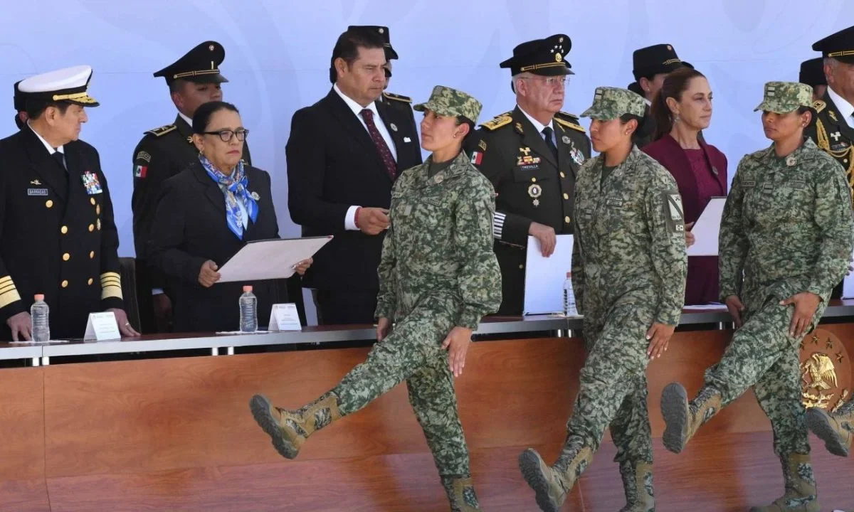 Por el 113 Aniversario del Ejército Mexicano, la secretaria de Gobernación expresó su reconocimiento a los integrantes del cuerpo castrense.