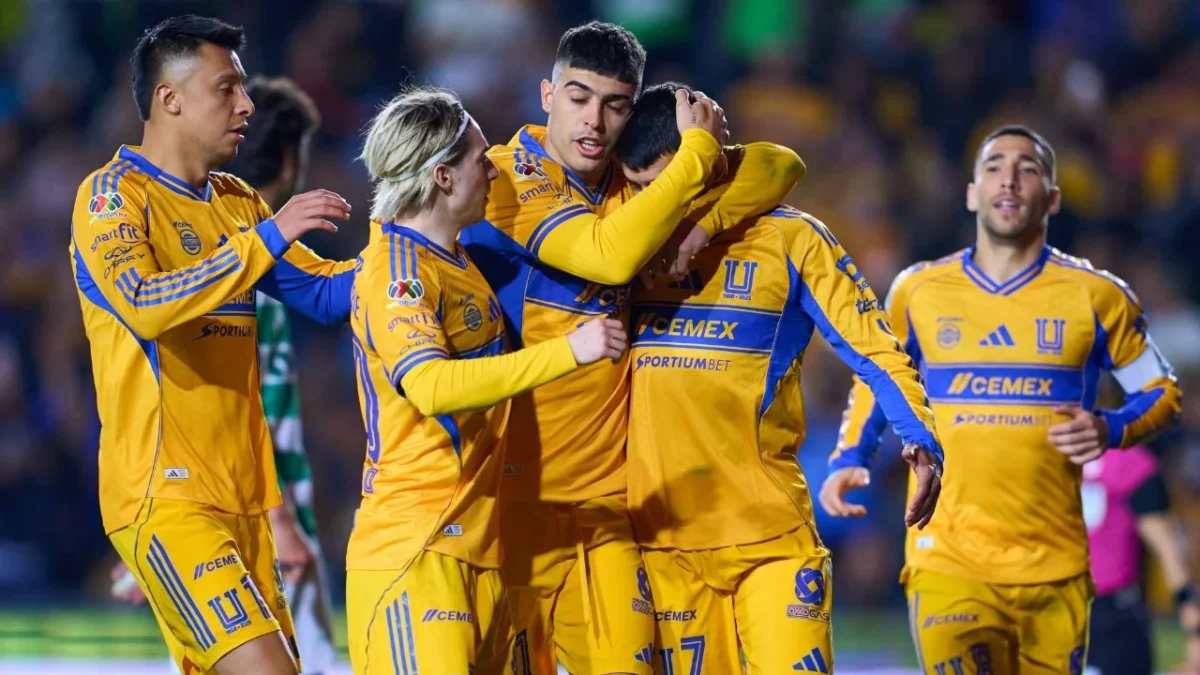 Los Tigres mostraron capacidad de reacción y poder ofensivo para remontar y golear 5-1 en casa al decaído Santos en la jornada 5.