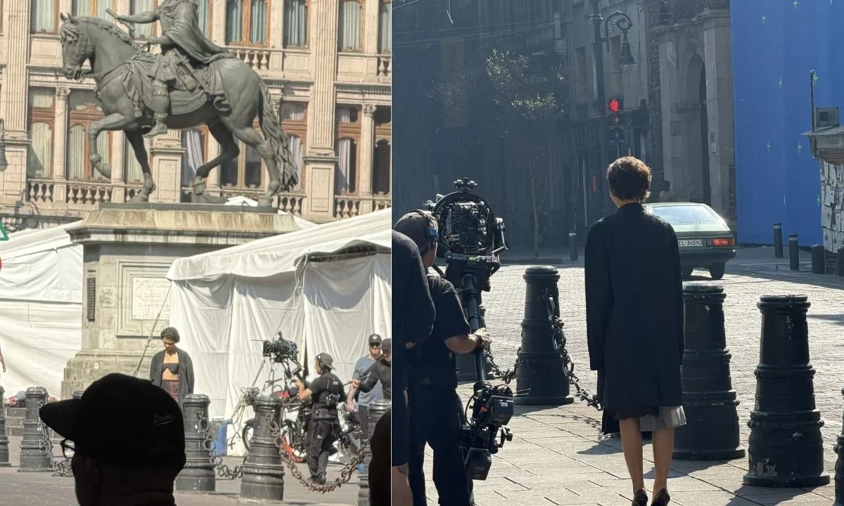 ¿Qué hace Zendaya en el Centro Histórico de la CDMX?