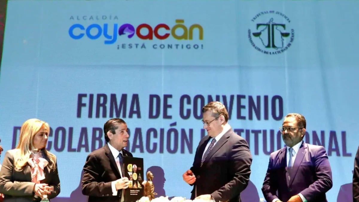 Firman convenio alcaldía Coyoacán y Tribunal de Justicia Administrativa
