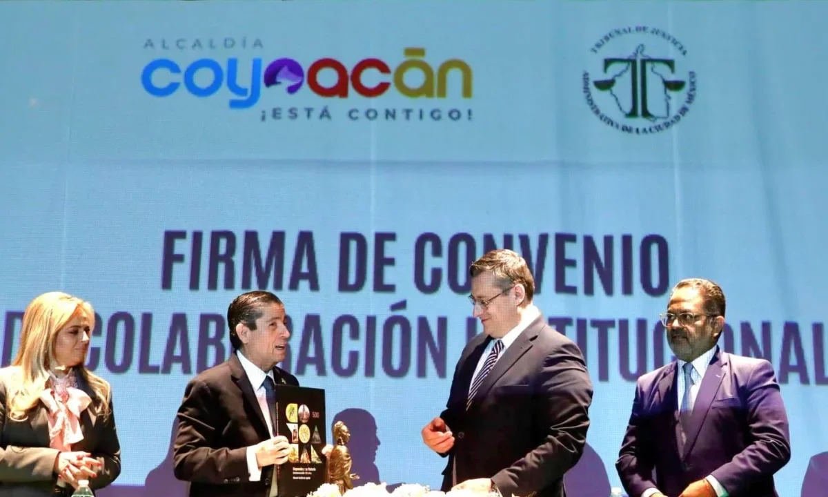Firman convenio alcaldía Coyoacán y Tribunal de Justicia Administrativa