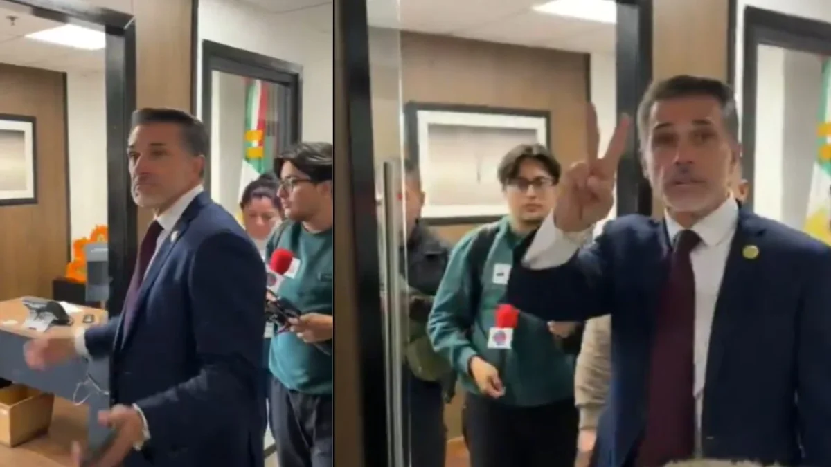 Sergio Mayer presume remodelación 'austera' de su oficina