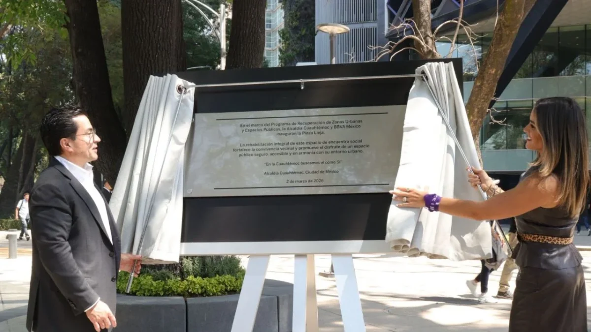 Termina la remodelación de Plaza Lieja en alcaldía Cuauhtémoc
