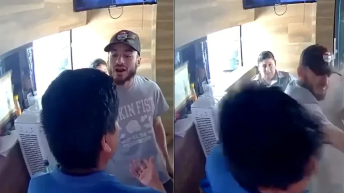 VIDEO: sujeto golpea a puñetazos a guardia de seguridad en Monterrey