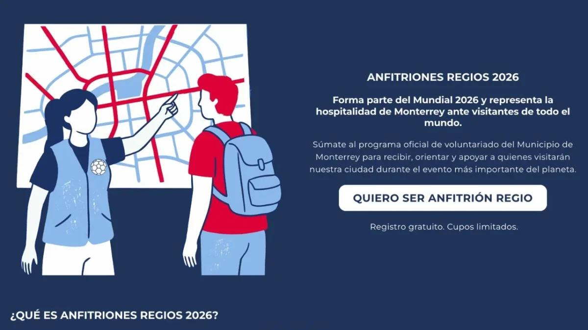 Bajo el concepto de Anfitriones Regios, la iniciativa busca integrar a habitantes de Monterrey a involucrarse en el Mundial 2026.