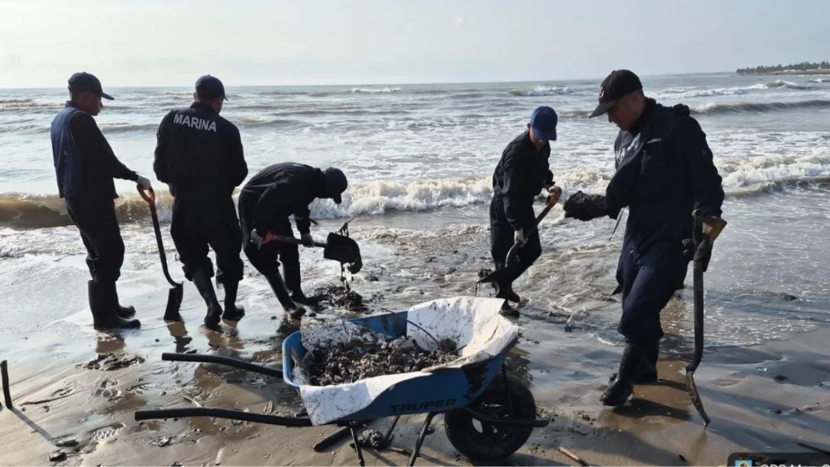 Limpieza de hidrocarburos en Veracruz y Tabasco.