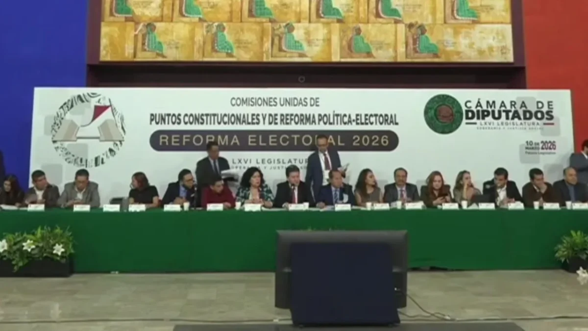 Sin los votos del PT, PVEM, PAN y MC, la reforma electoral se aprobó en Comisiones Unidas y Puntos Constitucionales.