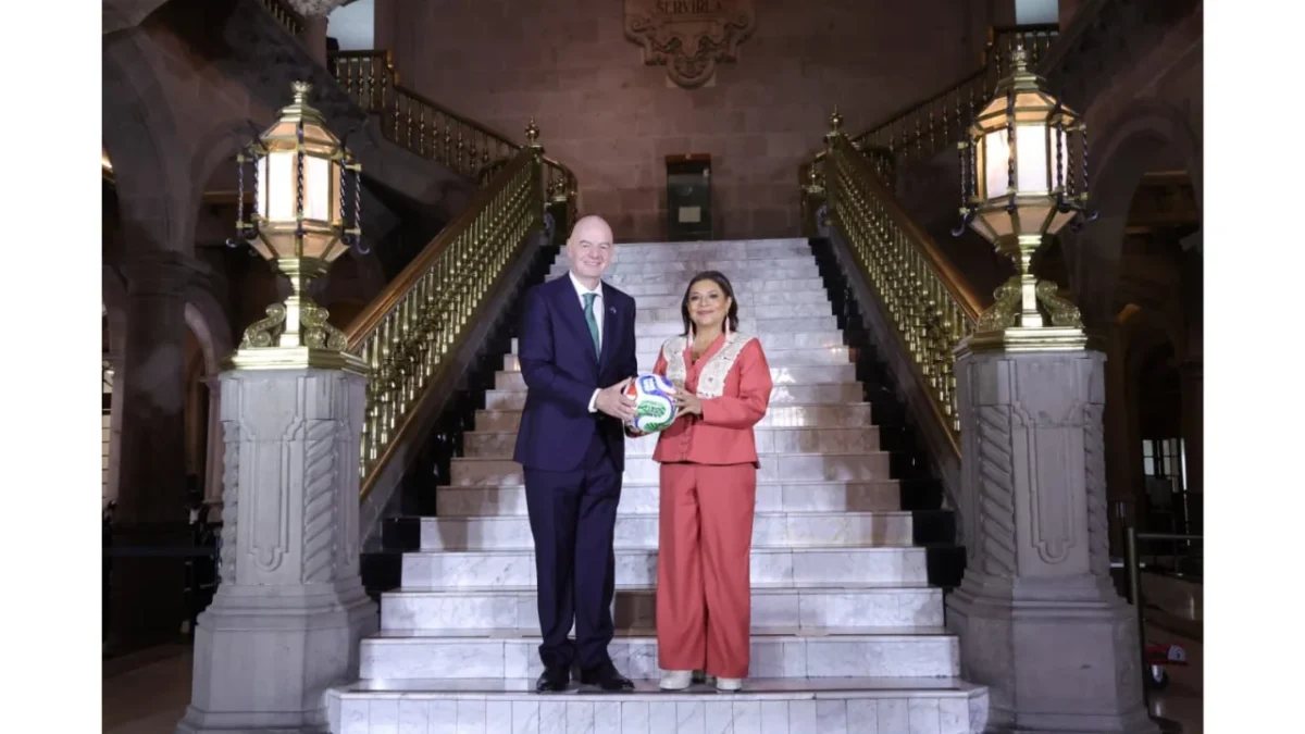 Foto: Gobierno CDMX / Clara Brugada y Gianni Infantino