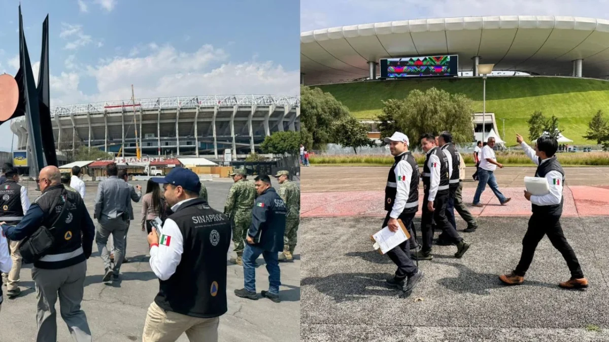 La CNPC realizó inspecciones en los estadios Azteca y Akron como parte de las acciones de prevención previo al Mundial 2026.