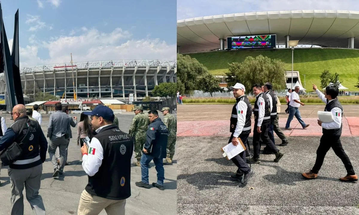 La CNPC realizó inspecciones en los estadios Azteca y Akron como parte de las acciones de prevención previo al Mundial 2026.