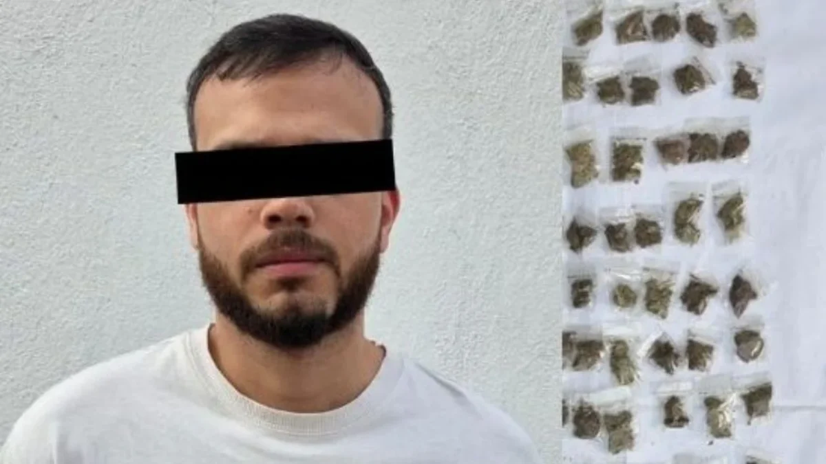 Elementos de la SSC detuvieron al hombre de 28 años, quien aseguró ser de origen venezolano y se le presentó ante el agente del MP.