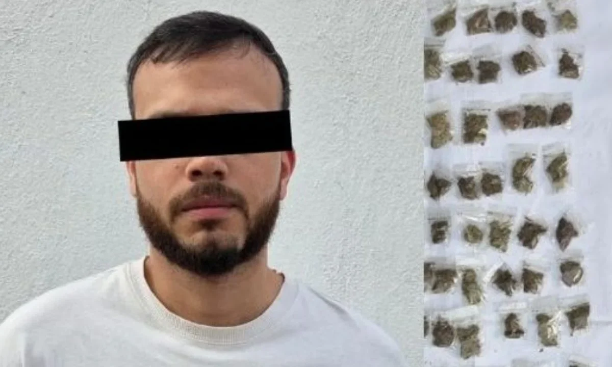 Elementos de la SSC detuvieron al hombre de 28 años, quien aseguró ser de origen venezolano y se le presentó ante el agente del MP.