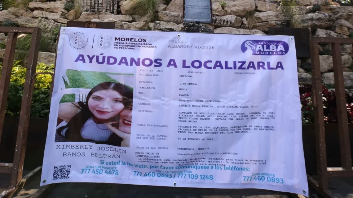 El fiscal de Morelos confirmó que el cuerpo hallado el lunes en Cuernavaca, corresponde a Kimberly Ramos, alumna desaparecida de la UAEM.