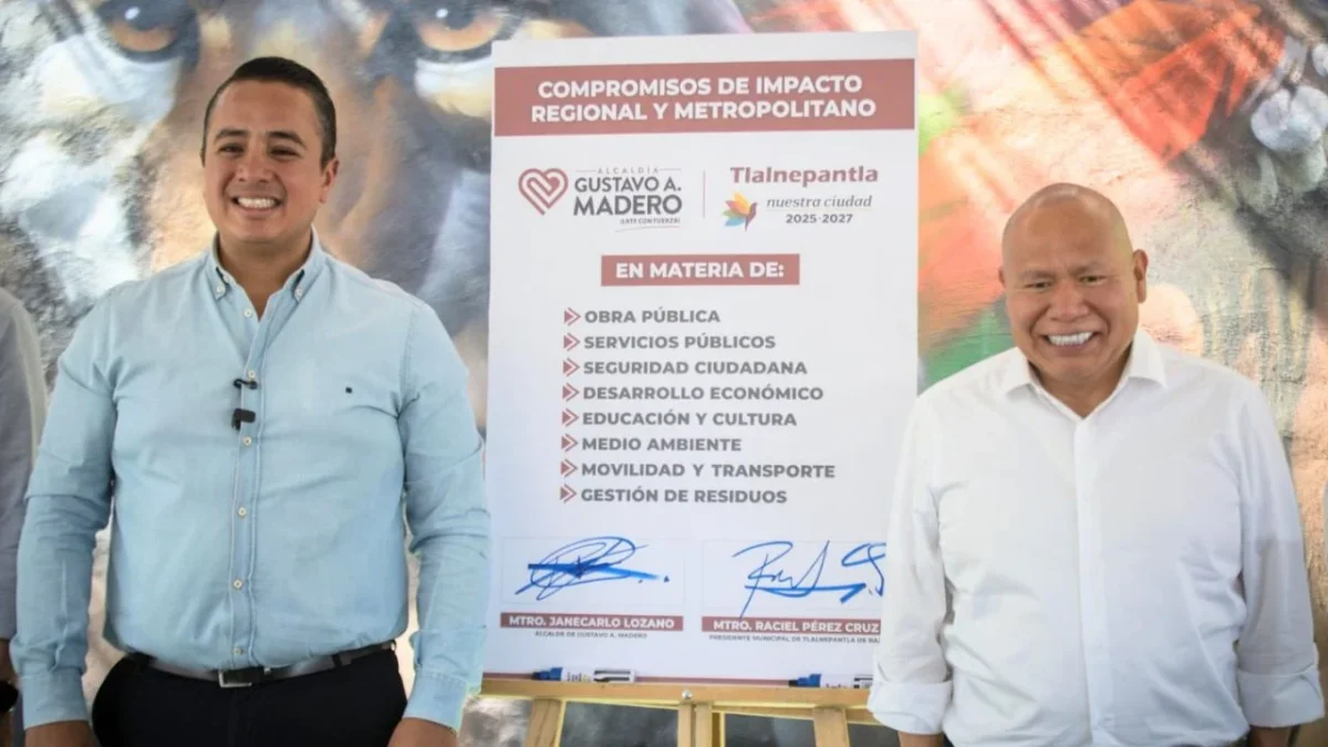 Para acabar con los vacíos de poder y mejorar la vida de los habitantes en la zonas colindantes, GAM y Tlalnepantla firman convenio.