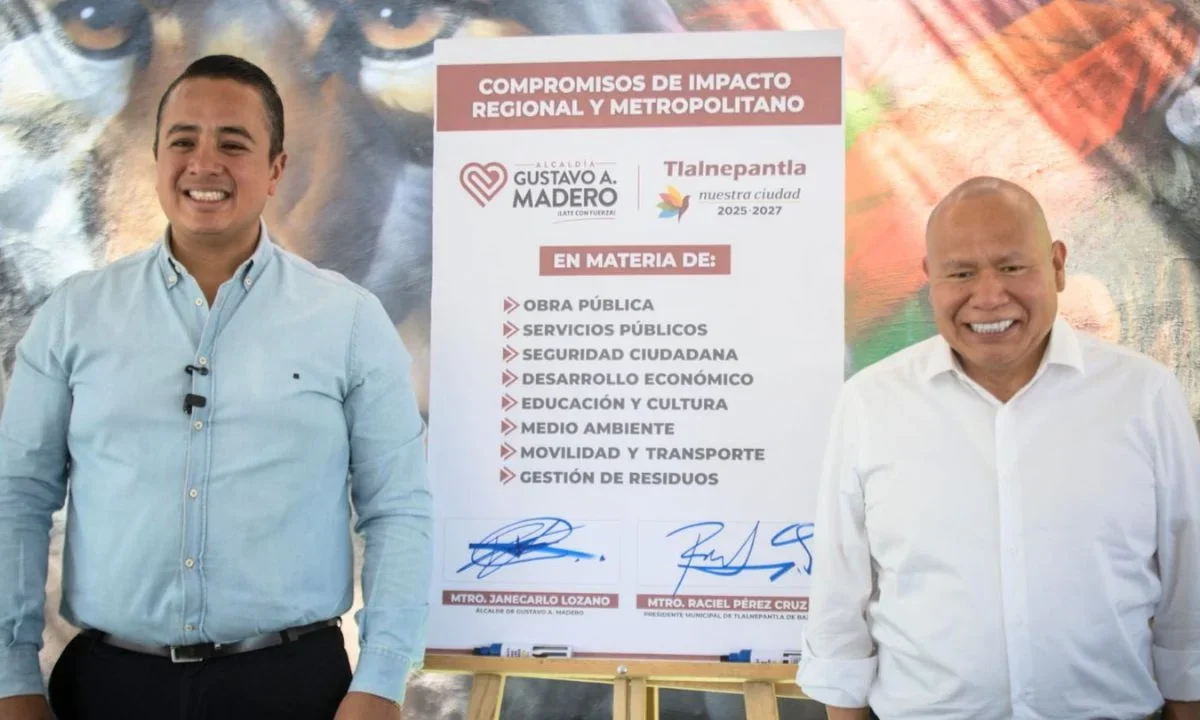Para acabar con los vacíos de poder y mejorar la vida de los habitantes en la zonas colindantes, GAM y Tlalnepantla firman convenio.