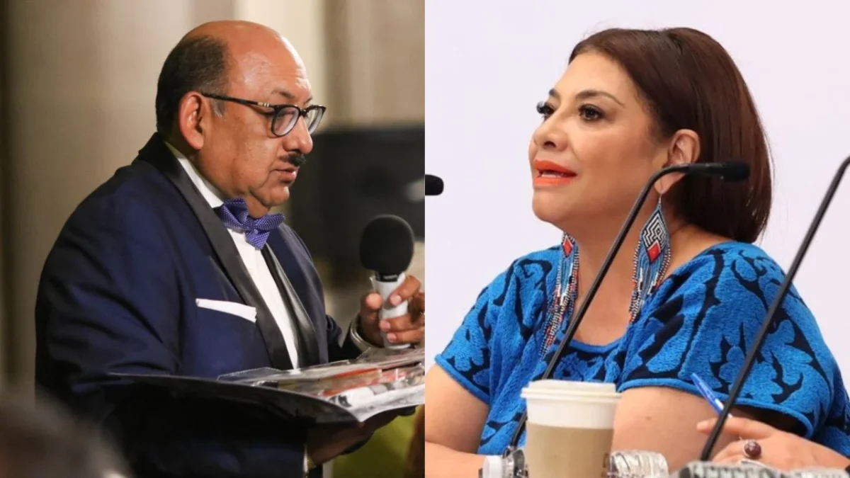 ‘Lord Molécula’ lanzó un 'agradecimiento' vulgar a las mujeres en una conferencia frente a Clara Brugada, pidió disculpas tras el hecho.
