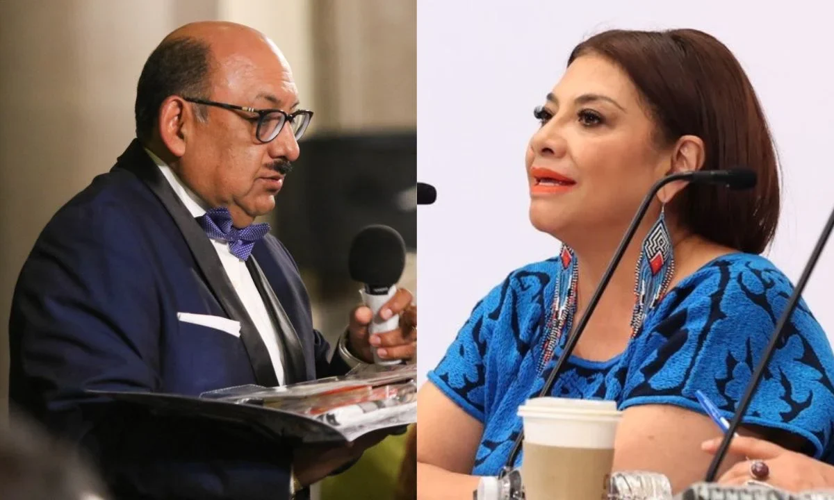 ‘Lord Molécula’ lanzó un 'agradecimiento' vulgar a las mujeres en una conferencia frente a Clara Brugada, pidió disculpas tras el hecho.