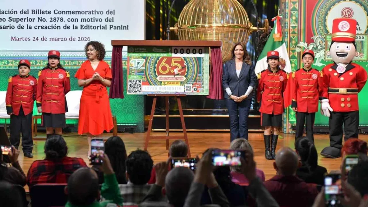 Lotería Nacional celebra 65 años de Editorial Panini con sorteo superior.