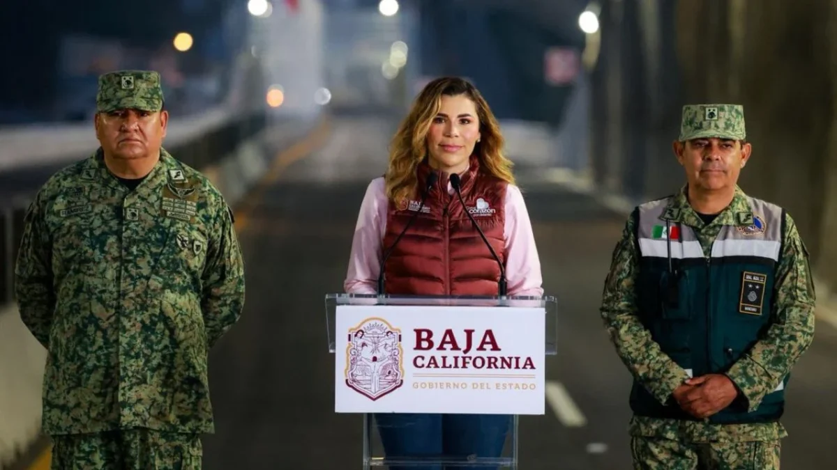 Marina del Pilar Avila Olmeda, gobernadora de Baja California, inauguró en su totalidad la megaobra del Viaducto Elevado, en Tijuana.