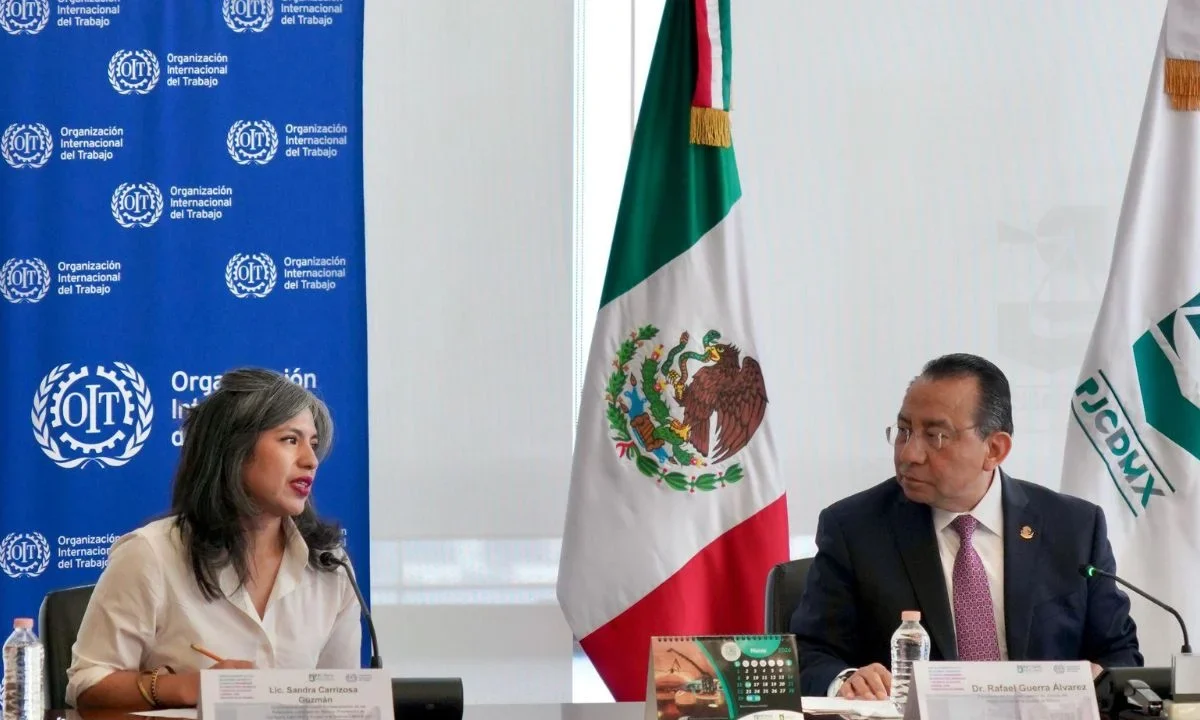 Rafael Guerra Álvarez, encabezó la presentación de un proyecto con la OIT para fortalecer la justicia laboral y prevenir conflictos con perspectiva de género.