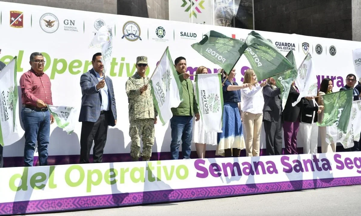 Ricardo Gallardo arrancó el operativo de Semana Santa Segura 2026, para garantizar la seguridad de los potosinos y visitantes.