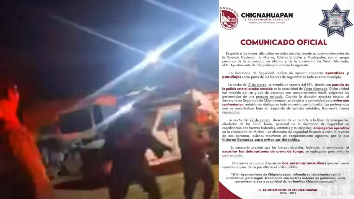 Se enfrentan pobladores y policías en Chignahuapan, confirmó el ayuntamiento local.