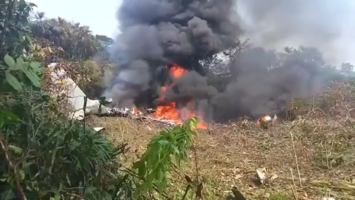 Se estrella avión de la Fuerza Aérea de Colombia en Putumayo