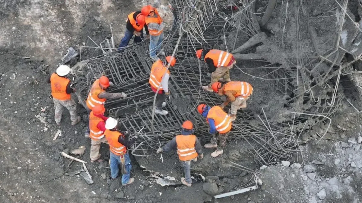 Se registra colapso en obras de la Línea 4 de Monterrey