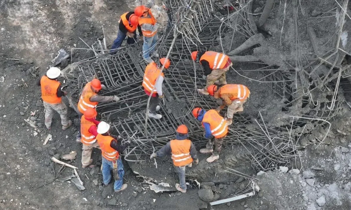 Se registra colapso en obras de la Línea 4 de Monterrey