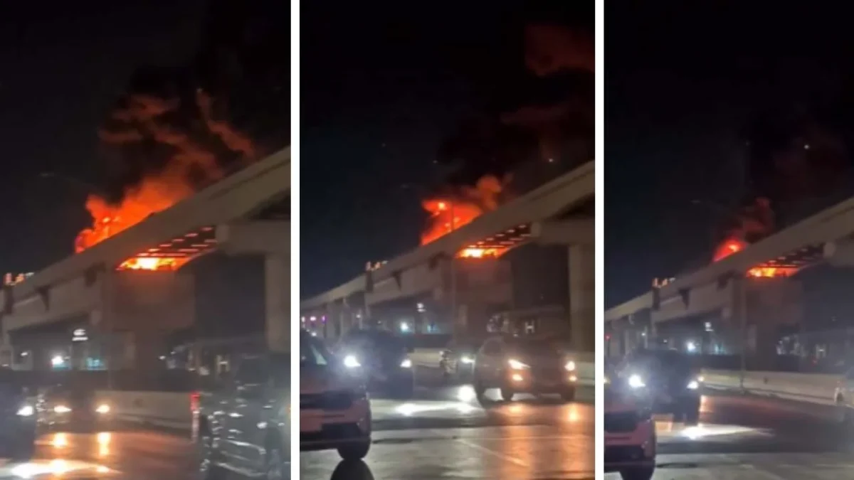 La noche de este jueves se reportó un incendio en las obras de la Línea 6 del Metro en Nuevo León.