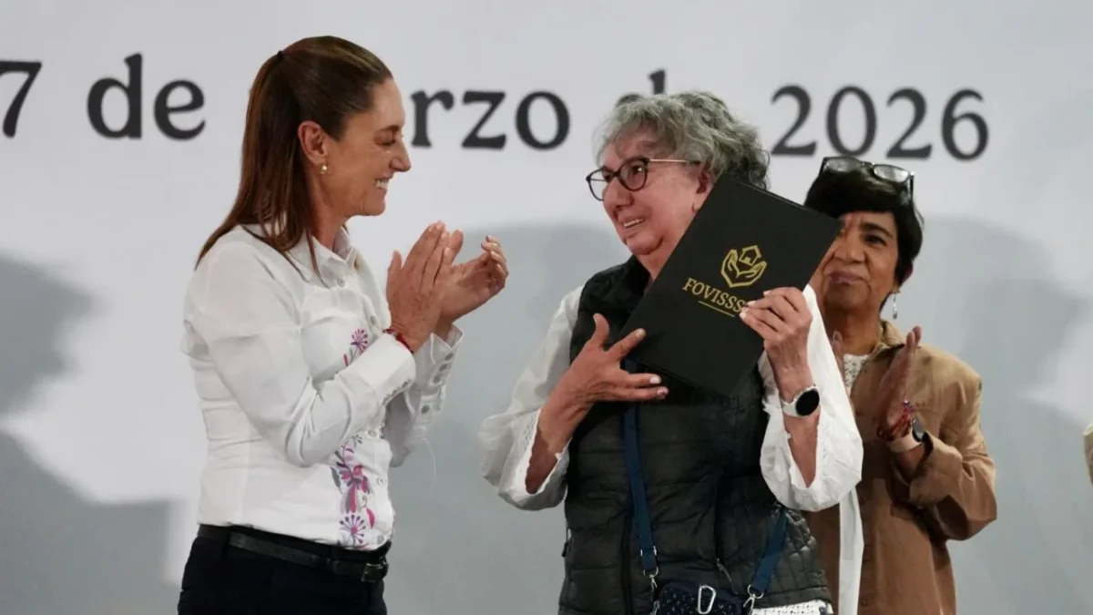 Claudia Sheinbaum inicio las actividades por el Día Internacional de la Mujer con la entrega de vivienda en Tecámac, Estado de México.