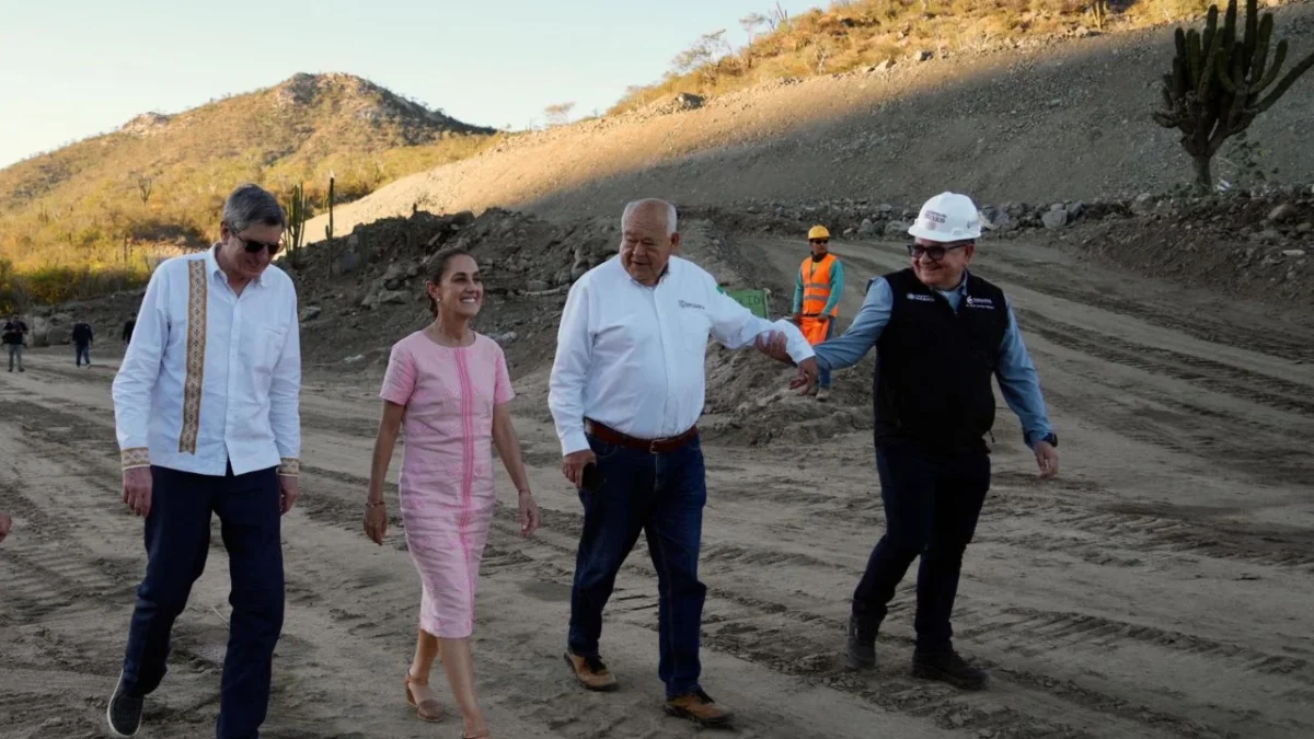 Supervisa Sheinbaum avance de la presa 'El Novillo' en BCS