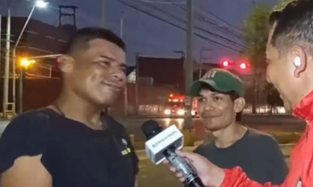 Una entrevista en vivo para una televisora boliviana en Monterrey causó polémica cuando el reportero descubrió que hablaba con dos detenidos.