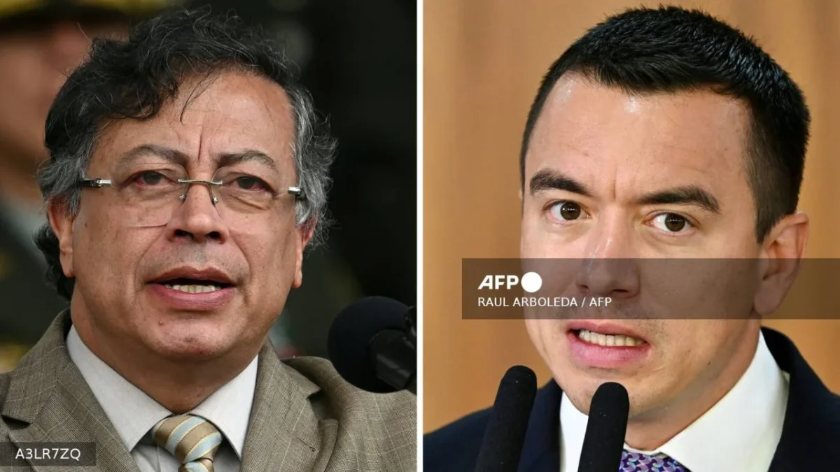 Tras señalamientos de Petro, Daniel Noboa rechaza supuestos bombardeos a Colombia