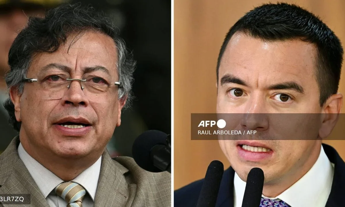 Tras señalamientos de Petro, Daniel Noboa rechaza supuestos bombardeos a Colombia