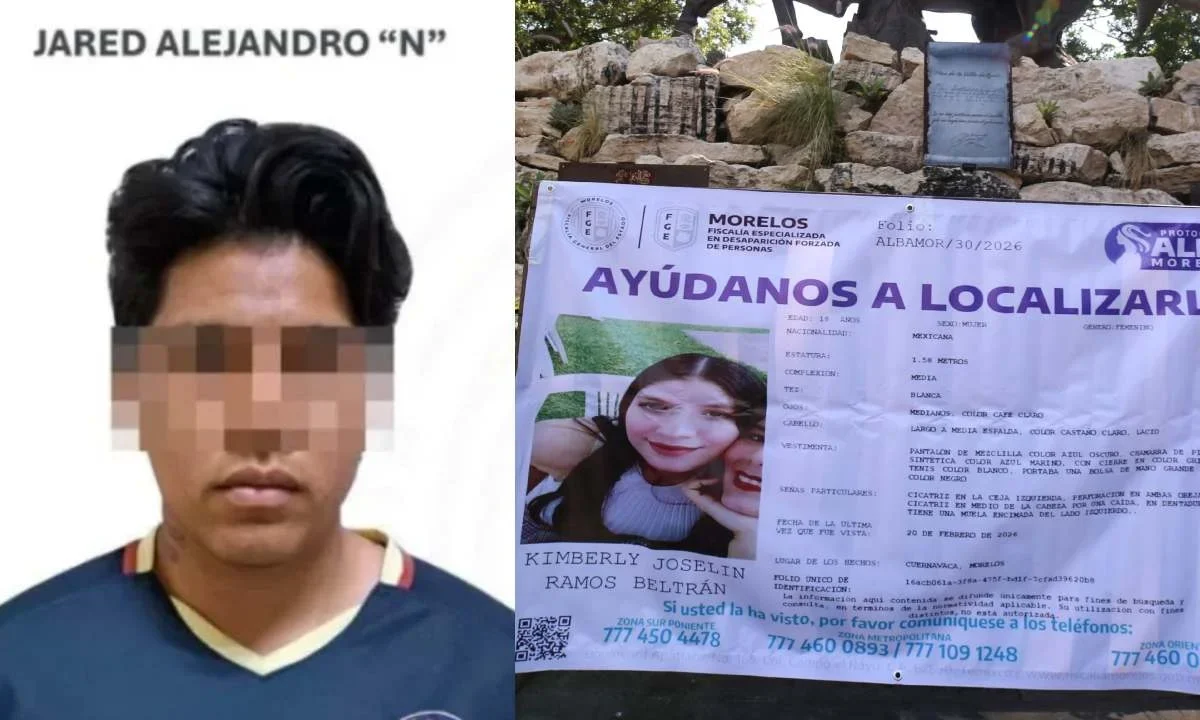 Vinculan a proceso a Jared Alejandro "N", señalado por la desaparición de Kimberly Ramos.