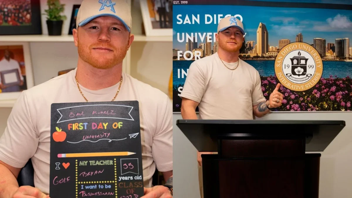 Canelo Álvarez celebra su regreso a la escuela, estudiará en EU