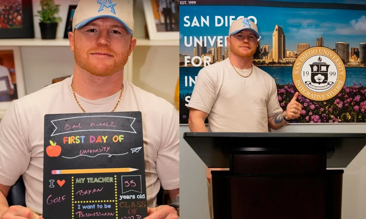 Canelo Álvarez celebra su regreso a la escuela, estudiará en EU