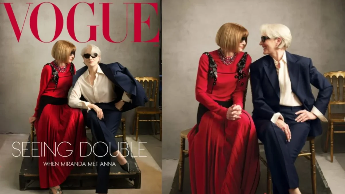 La vida imitando al arte: Anna Wintour y Meryl Streep protagonizan la portada de Vogue