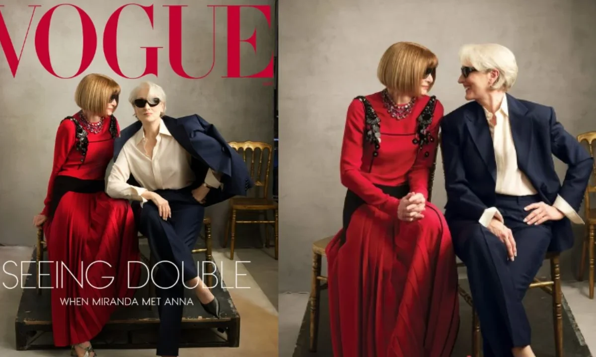 La vida imitando al arte: Anna Wintour y Meryl Streep protagonizan la portada de Vogue