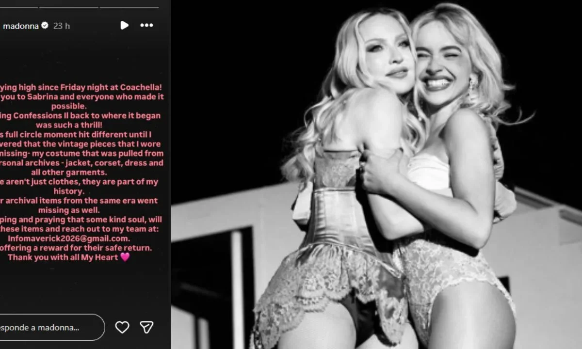 Madonna ofrece recompensa por su vestuario desaparecido en Coachella