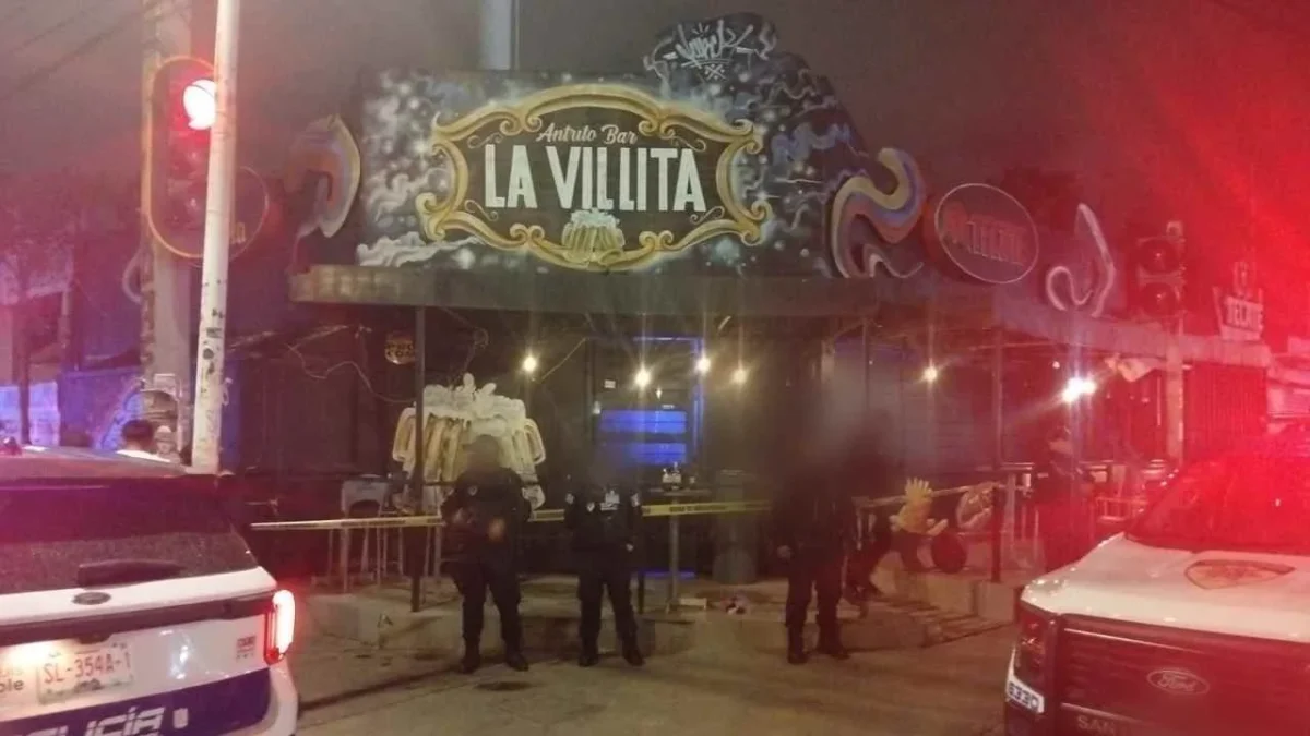 Un ataque armado en bar de SLP deja dos muertos y tres lesionados.