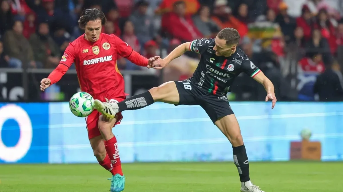 El Atlético de San Luis alcanzó a sacarle el empate a los Diablos Rojos del Toluca con un penal marcado al final del partido.