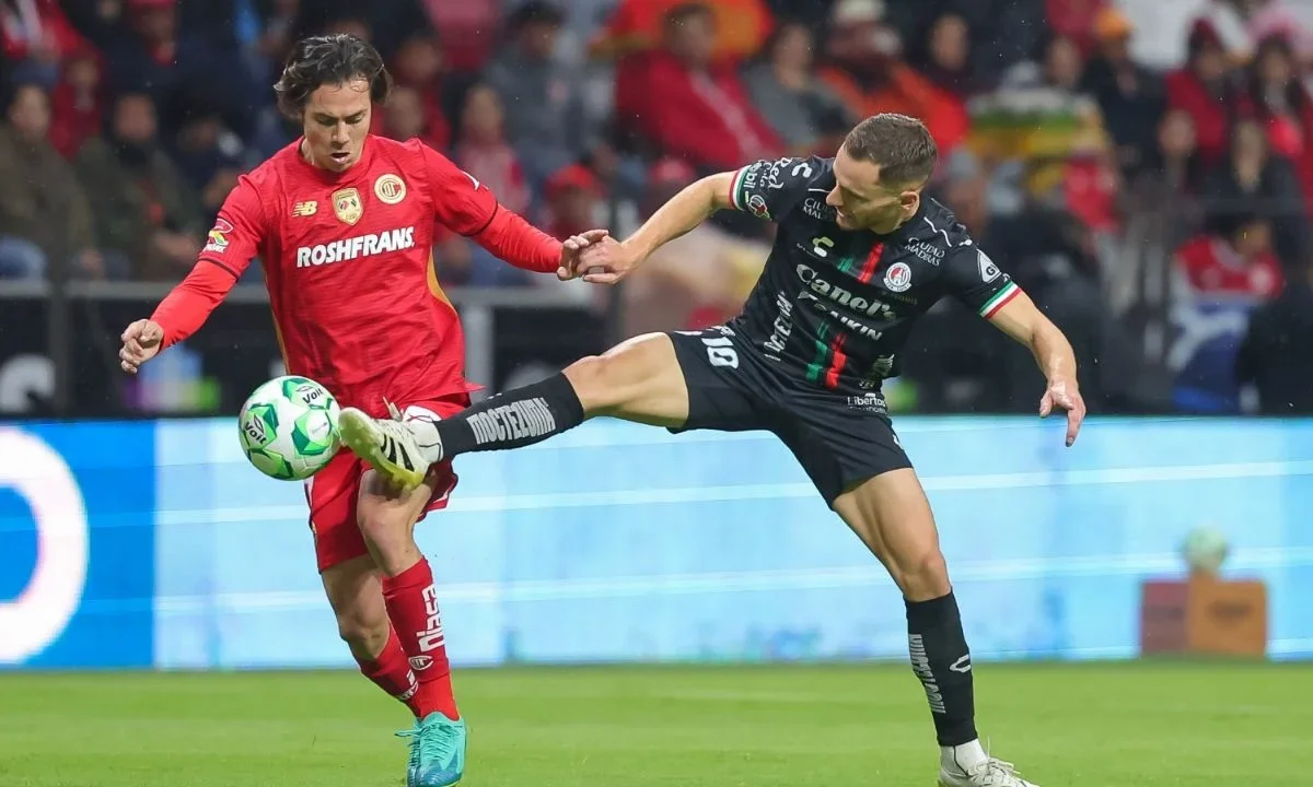 El Atlético de San Luis alcanzó a sacarle el empate a los Diablos Rojos del Toluca con un penal marcado al final del partido.
