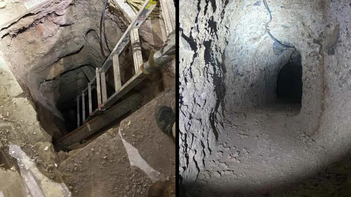 Fuerzas federales inhabilitan túnel que iba de Nogales, Sonora, a EU.