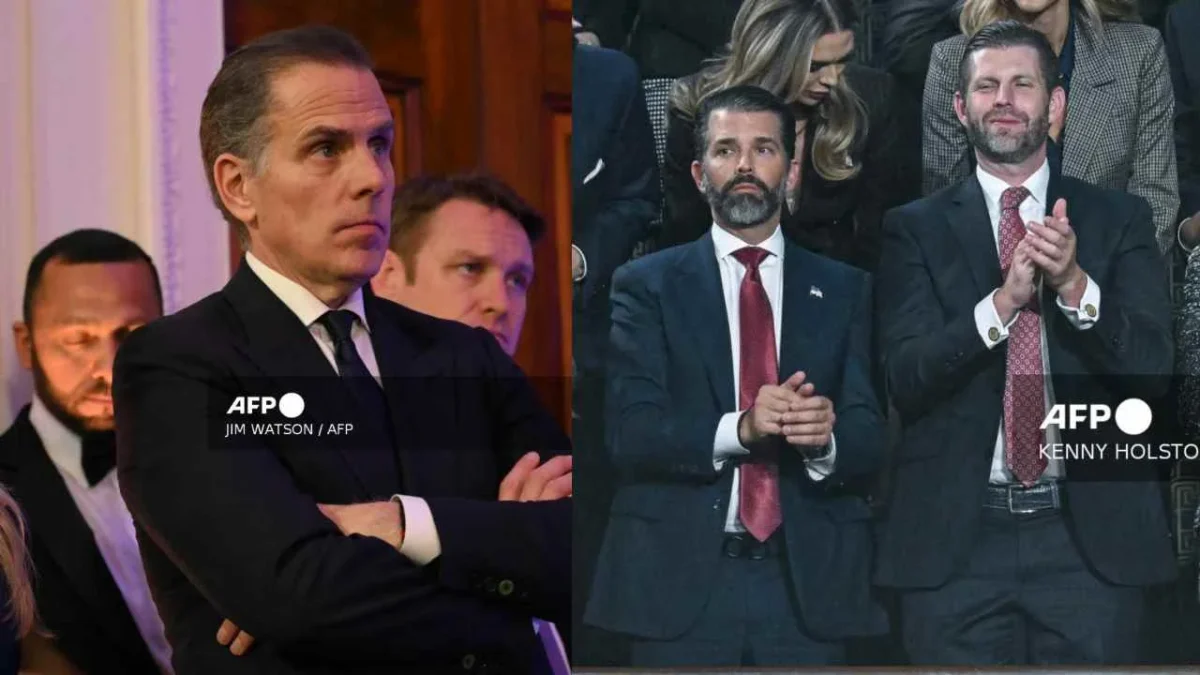 Biden Jr. desafía a los hijos de Donald Trump a una pelea en jaula.