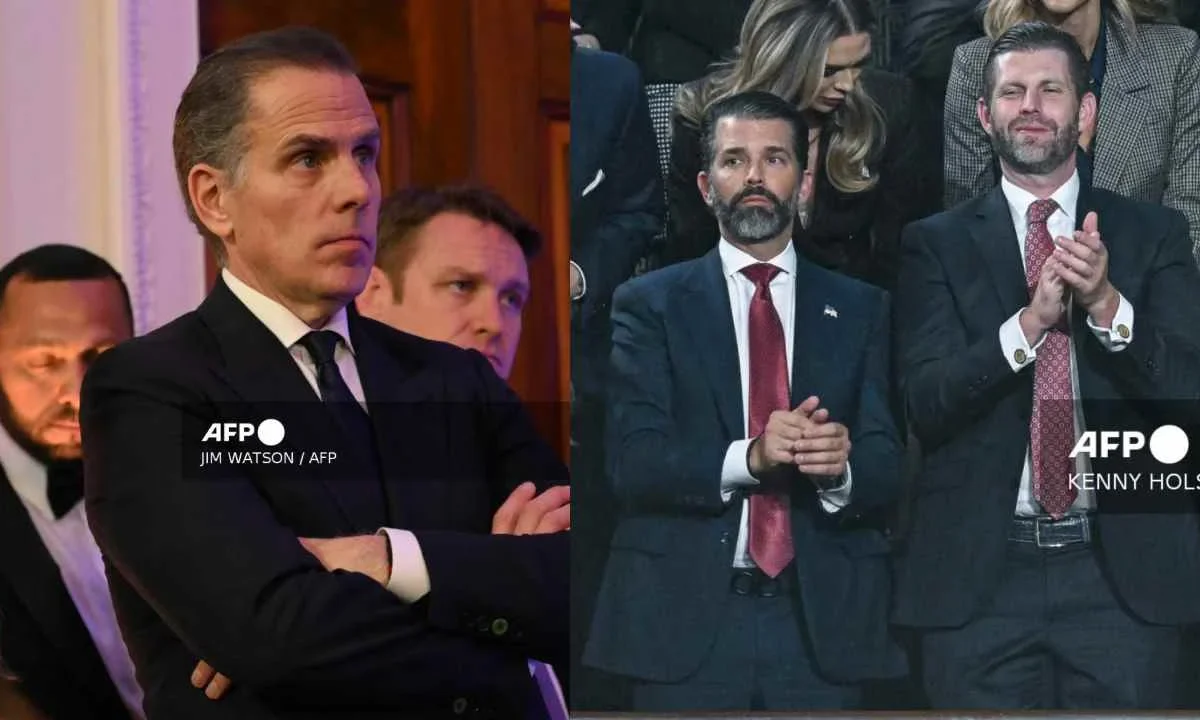 Biden Jr. desafía a los hijos de Donald Trump a una pelea en jaula.
